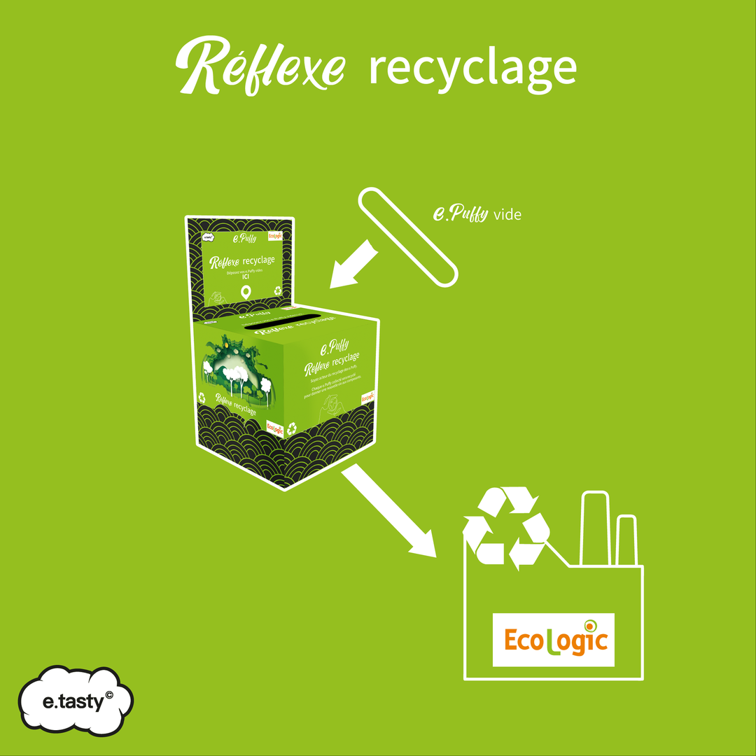 recyclage e-jetables